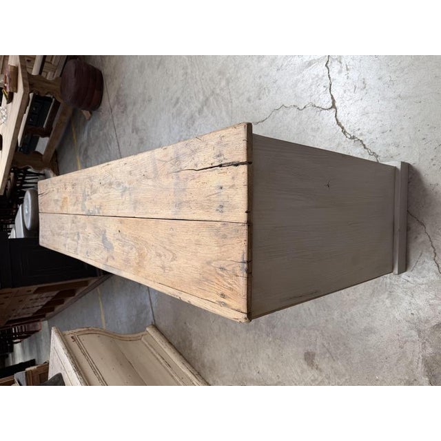 Handcrafted Gray-Patinated Sideboard For Sale - Image 9 of 13