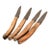 1980s Laguiole-Style Steak Knives Wood and Stainless Steel - Set of 4 For Sale