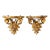 Vintage Italian Giltwood Roses Wall Brackets Shelves - a Pair For Sale