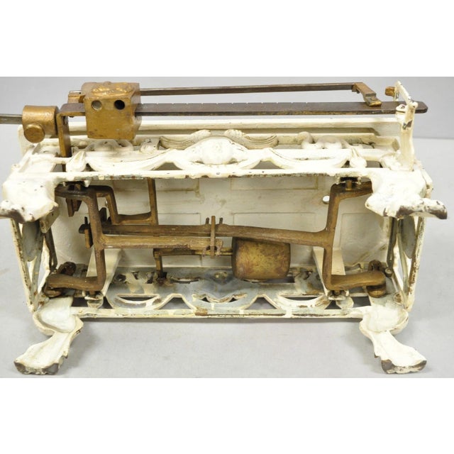 Antique Putzeys & Melot Liège Belgium Neoclassical Style Cast Iron Baby Scale For Sale - Image 18 of 18