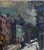 Mid 20th Century Oliver Foss, Expressionist Oil Painting Paris Scene View Architectural Visionism Olivier Foss For Sale - Image 5 of 13