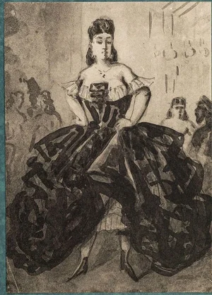La Danseuse - Heliogravure After C. Guys - Early 20th Century Early 20th Century