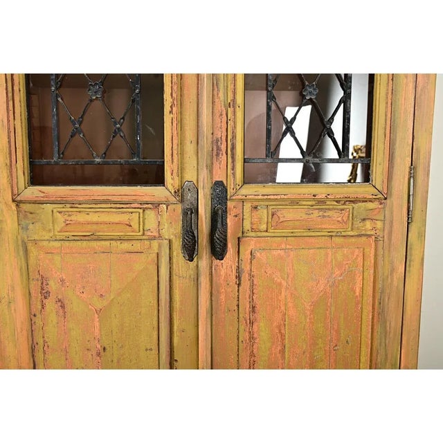 French Provincial Antique French Door Custom Bibliothèque For Sale - Image 3 of 12