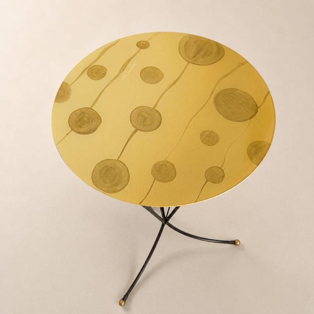 Coffee Table in Glass, Metal and Brass by Marta Marzotto For Sale - Image 4 of 9