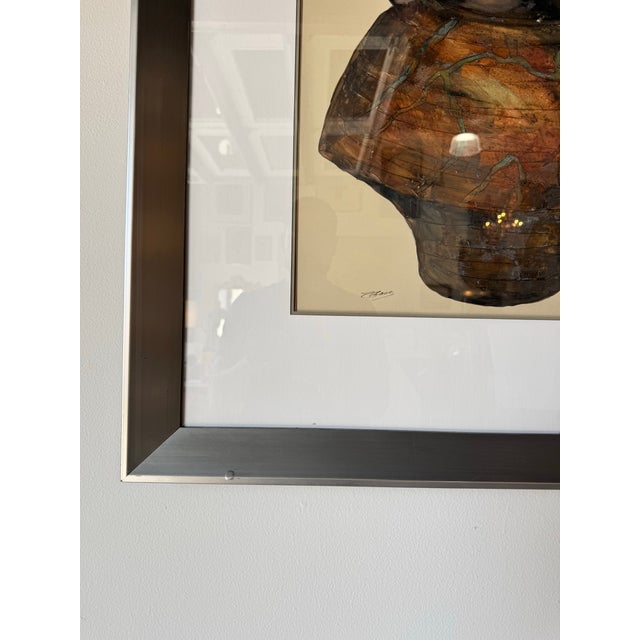 Vintage "Contemporary Pot a " Oil on Board Painting by George Caso – Framed For Sale In Miami - Image 6 of 12