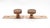 Vintage Brass Vernacular Dummy Double Door Knobs With Plates For Sale - Image 4 of 5