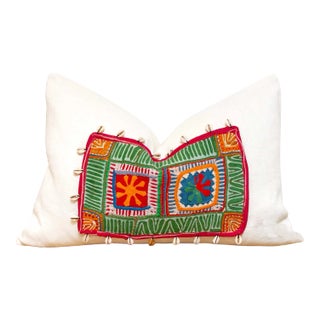 Bhamala Himalayas Tribal Antique Linen Pillow For Sale