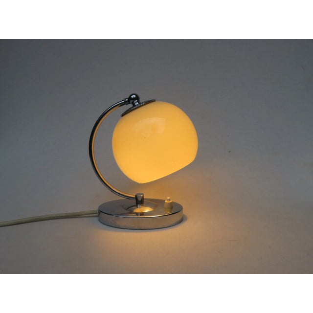 Austrian Art Deco Bedside Lamps in Chrome, Set of 2 For Sale - Image 16 of 17