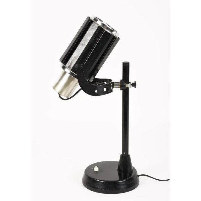 1960s Mid-Century Italian Aluminium & Metal Table Lamp by Oscar Torlasco, 1960s For Sale - Image 5 of 13