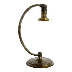 Early 20th Century American Chase Art Deco Brass 1-Light Table Lamp