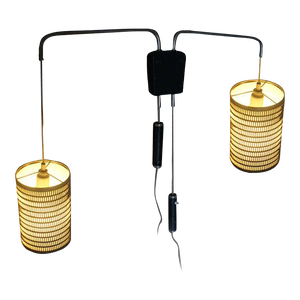 1950s Wall-Mounted Adjustable Double Lights