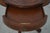 2000 - 2009 Maitland Smith Figural Mahogany Clover Top Pedestal Drum Table For Sale - Image 5 of 17