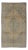 Muted Mid-20th Century Vintage Oushak Rug With Medallion in Camel 5'5 X 9'4 For Sale