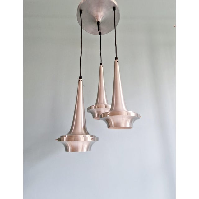 Space Age Brushed Aluminum Cascade Chandelier, 1970s For Sale - Image 13 of 13