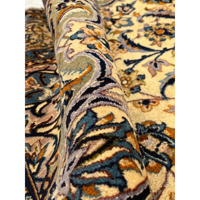 Traditional Pasargad DC Fine Hand Knotted Vintage Kashan Rug For Sale - Image 3 of 9