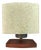 Mid-Century Modern Table Lamp in Acrylic Granules and Teak Wood, 1960s For Sale
