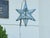 Mid 20th Century French Mid Century Modern Star Metal and Glass Light Fixture with Single Bulb For Sale - Image 12 of 12