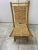Vintage Handmade, Hand Carved Natural Bamboo Folding Chair With Handwoven Rattan Seagrass and Water Hyacinth. For Sale - Image 4 of 4