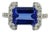 Natural Tanzanite Diamond Ring Size 6.5 14k W Gold 3.89 TCW Certified For Sale