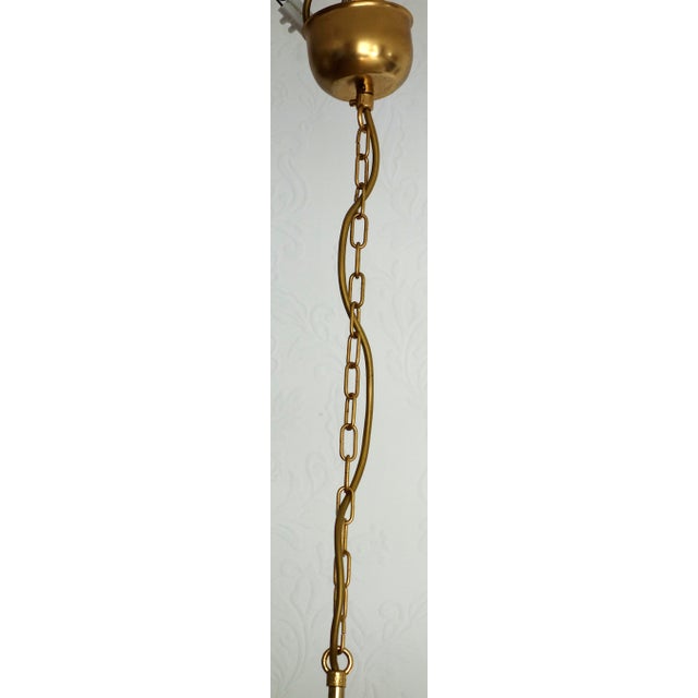 Mid-Century Modern Brass-Lead Crystal Chandelier by Joska Bodenmais, 1970s For Sale - Image 3 of 12