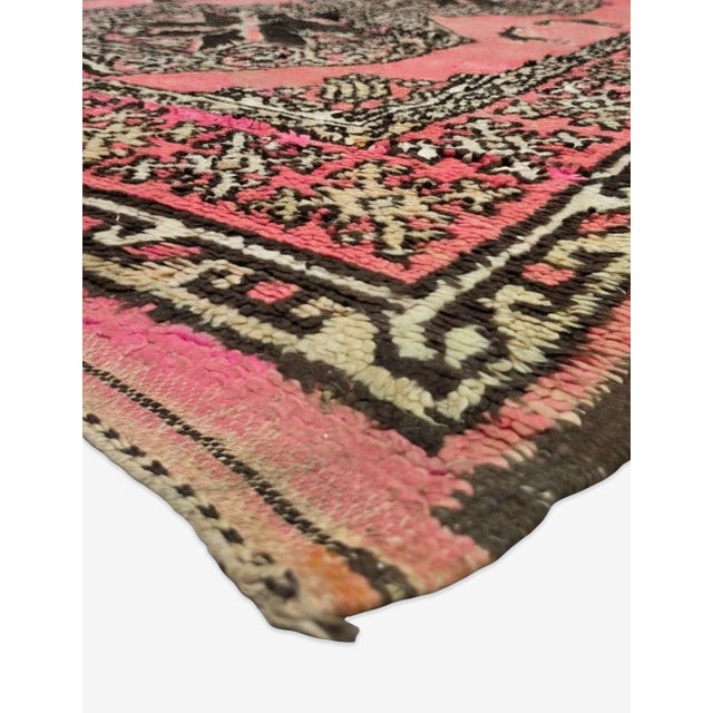 Tribal Pink Moroccan Tribal Rug - 8.6 X 5.6 Ft For Sale - Image 3 of 6