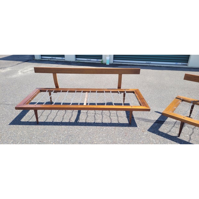 1950s Fine Pair of Mid Century Modern Signed Daybeds For Sale - Image 17 of 18