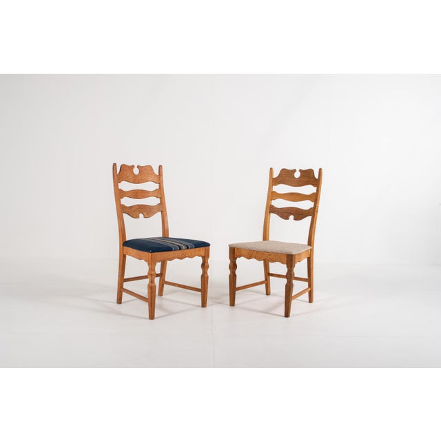 Danish Oak Chairs by Henning Kjærnulf, Denmark, 1960s, Set of 8 For Sale - Image 6 of 13