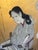 Antique Japanese Hand Painted Panels a Pair For Sale - Image 6 of 12