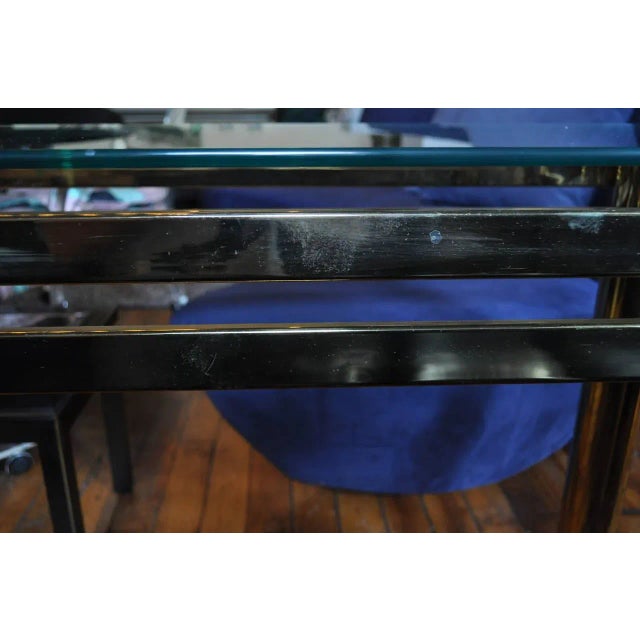 Hollywood Regency Hollywood Regency Brass Console Table For Sale - Image 3 of 6