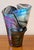 Purple 1990s Iridescent “Handkerchief” Art Glass Vase, Oil Slick Finish For Sale - Image 8 of 14