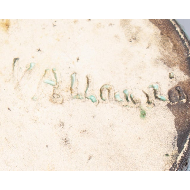 Turquoise Vallauris France Pottery Tumblers With Lava Glaze For Sale - Image 8 of 8