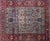 Gorgeous antique Persian Heriz carpet with all-over design and breathtaking baby blue background. Heriz rugs are Persian...