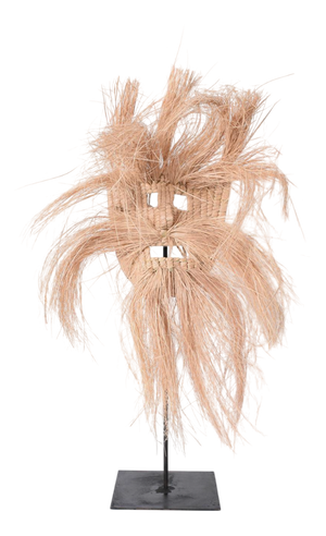 Vintage Mexican Straw Mask
