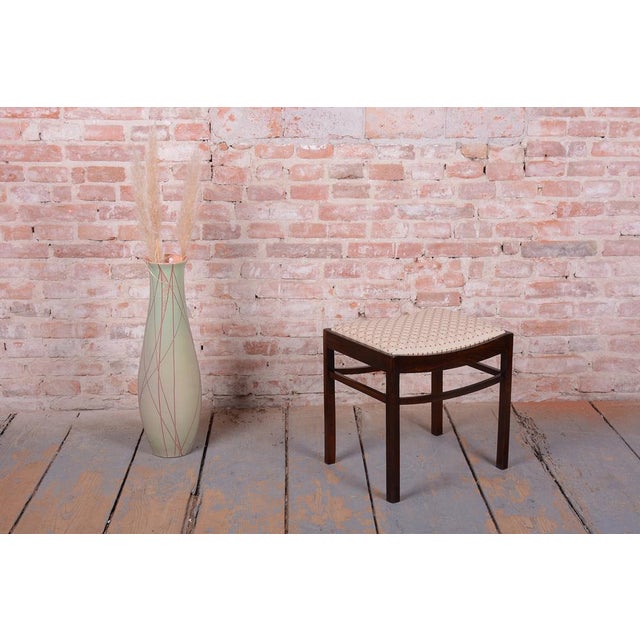 Beige Art Deco Stool in Beech, Czech, 1920s For Sale - Image 8 of 9