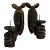 Antique Hand Carved Wooden Powerful Fists Wall Candle Sconces Salvaged Architecture For Sale