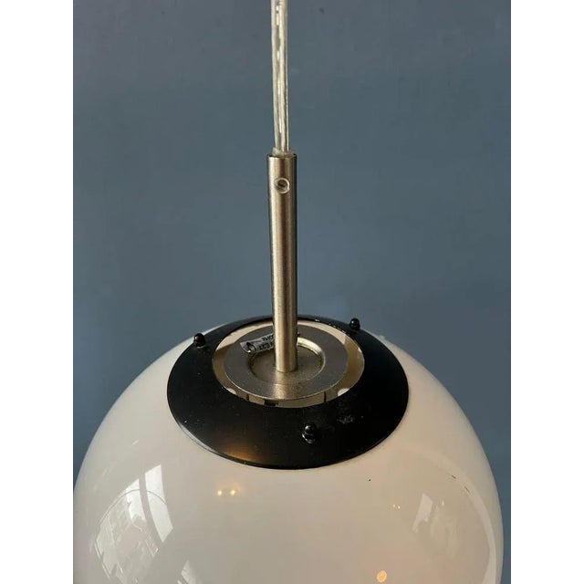 Small White Space Age Mushroom Pendant Lamp For Sale - Image 10 of 11