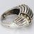 Mid 20th Century Lagos Caviar Sterling Silver & 18k Gold Dome Ring - Size 7.75 For Sale - Image 4 of 10