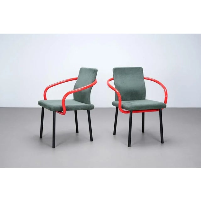 Ettore Sottsass Mandarin Armchair by Ettore Sottsass for Knoll, 1986 For Sale - Image 4 of 5
