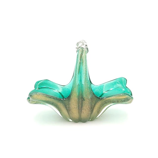 A vintage Murano style glass dish, Italy circa 1960.