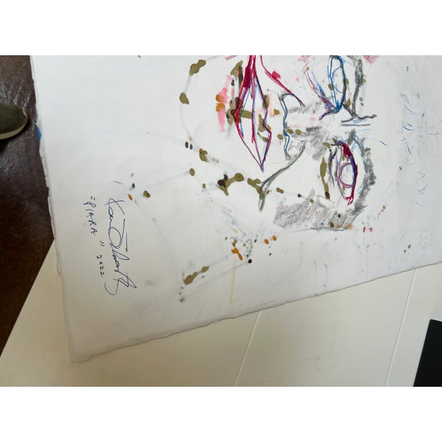 "Piara" Unframed Collage on Paper For Sale In West Palm - Image 6 of 13