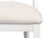 Deco Klismos Dining Chairs in White with Cream Seats, Sets of 2 For Sale - Image 9 of 11