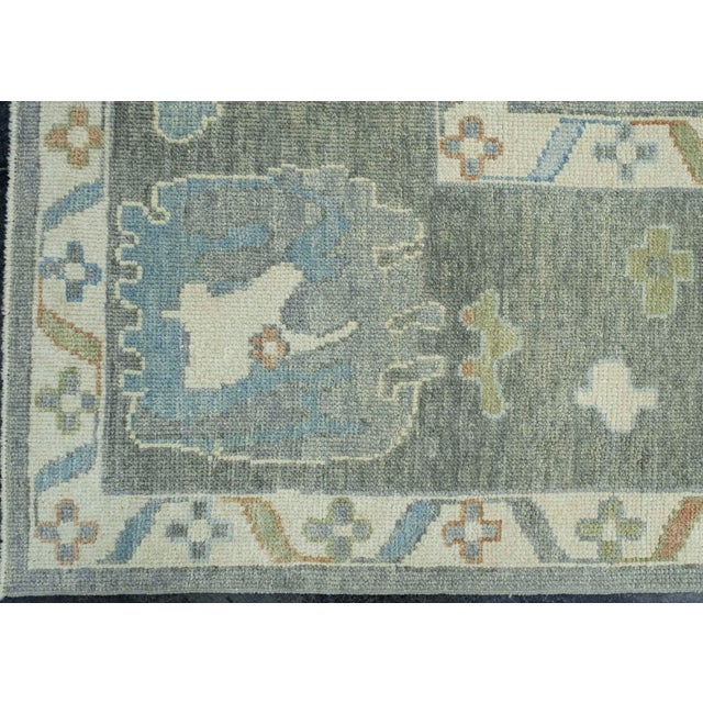 Turkish Oushak Rug 9'3" x 12'3" #18120 For Sale - Image 4 of 8
