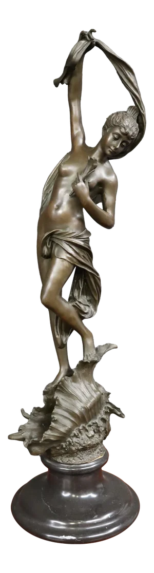 Z . Madrazzi Art Nouveau Style Female Bronze Statue