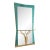 1940s Large Wall Mirror with Console and Etched Decor, Italy For Sale