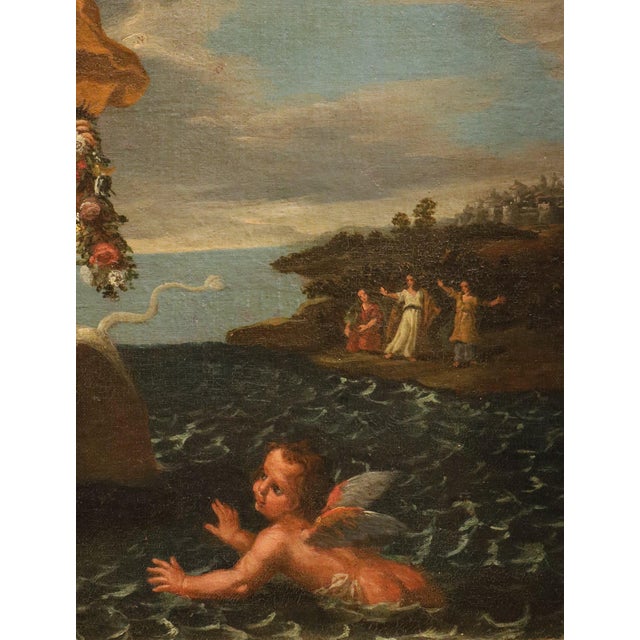 Circle of Paolo de Matteis, Abduction of Europa, 1730, Oil on Canvas For Sale - Image 8 of 15