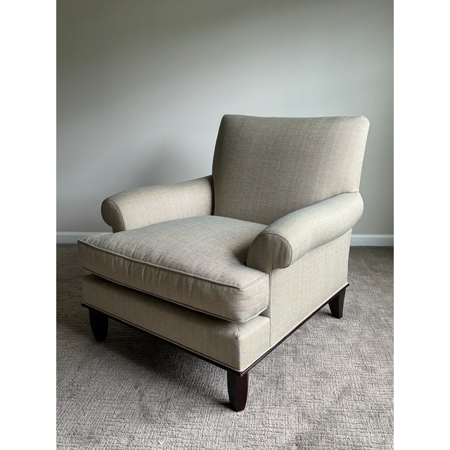 Baker Furniture Company Pair of Late 20th Century Baker Furniture Lounge Chairs For Sale - Image 4 of 9