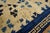 Majestic Ivory and Blue Color With Leaves and Flower Design Antique Chinese Peking Rug For Sale In New York - Image 6 of 6