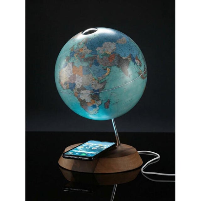 Bridge Acquamarina Globe by Zoffoli Mappamondi For Sale - Image 4 of 4