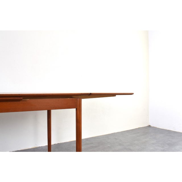 Mid-Century Modern Danish Extendable Dining Table in Teak, 1960s For Sale - Image 10 of 18