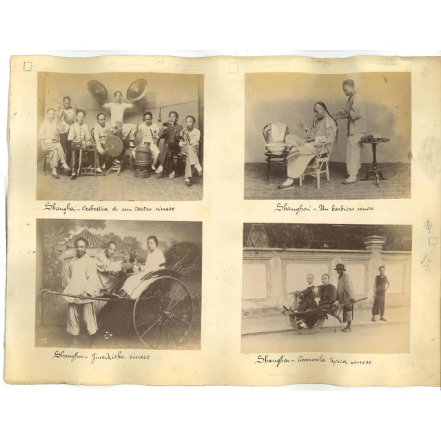 Ancient Views of Chinese Customs is a set of six original vintage Albumen prints on single cardboard: 34 x 26 cm. Image...